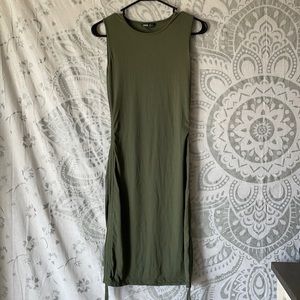 SHEIN Green Sleeveless Dress